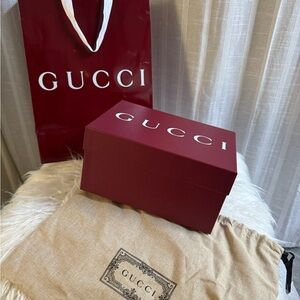 Gucci Burgundy Box with Bag